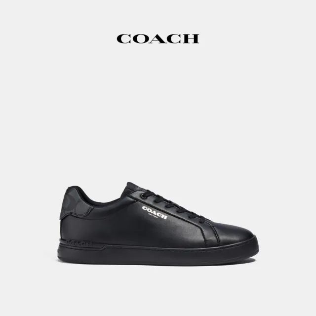 【COACH蔻馳官方直營】CLIP經典Logo低筒運動鞋-黑色(CC724)