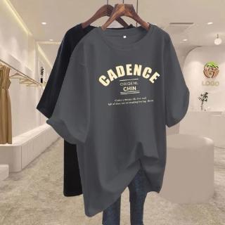 【ASister 小姊姊】現貨在庫★純棉上衣*cadence*中大尺碼寬鬆版棉質中長版短袖T恤(6色 尺寸 S-4XL #AS0204)
