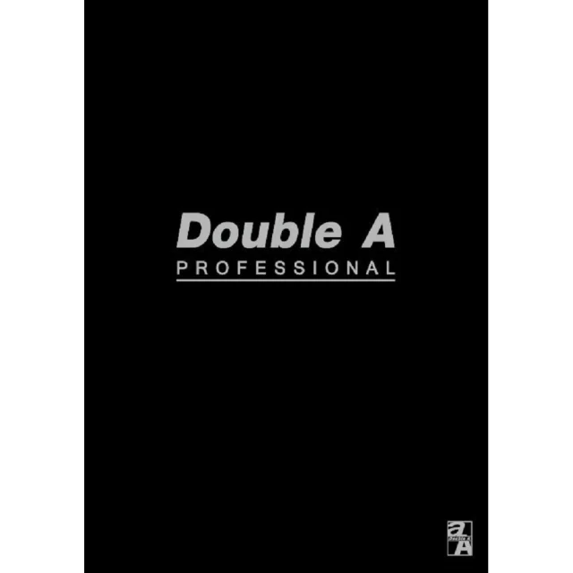 Double A B5膠裝筆記本-辦公黑/40頁x10本/橫線內頁(DANB12155)