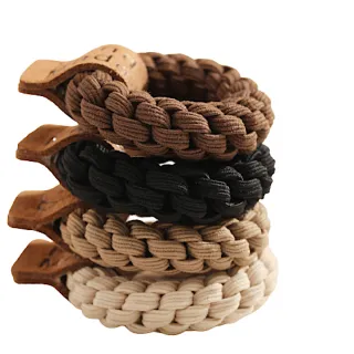 【89 zone】法式古典加粗馬尾純色造型 髮飾 頭飾 飾品 大腸髮束 髮繩 髮圈 髮束 5 入(不挑款/混色隨機出貨)