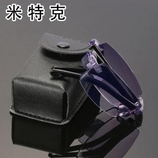【MR.TECH 米特克】抗UV400濾藍光超輕無框老花眼鏡(經典濾藍光老花-809Z)