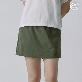 【ADISI】女Supplex格紋速乾短褲裙 AP2411047 森林綠(彈性 吸濕排汗 快乾 透氣 耐磨 抗撕裂)