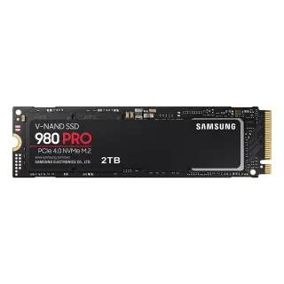 【SAMSUNG 三星】980 PRO 2TB M.2 2280 PCIe 4.0 ssd固態硬碟 MZ-V8P2T0BW 讀7000M/寫5100M