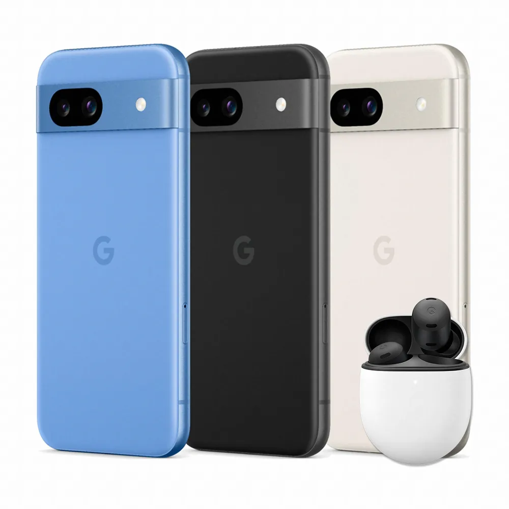 【Google】Pixel 8a 6.1吋 5G(8G/128G/Google Tensor G3/6400萬像素/AI手機)(Pixel Buds Pro組)