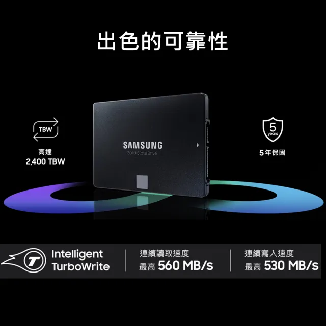 【SAMSUNG 三星】870 QVO 8TB SATA ssd固態硬碟 MZ-77Q8T0BW 讀 560M/寫 530M