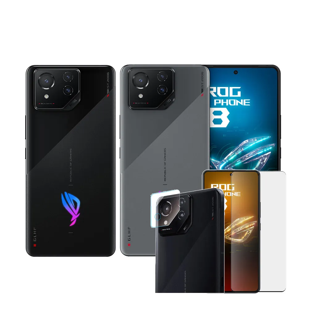 【ASUS 華碩】原廠滿版玻璃貼組ROG Phone 8 5G 6.78吋(16G/512G/高通驍龍8 Gen3/5000萬鏡頭畫素/AI手機)