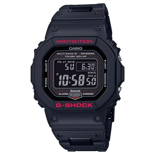 CASIO 卡西歐 G-SHOCK藍芽連線電子錶(GW-B5600HR-1)