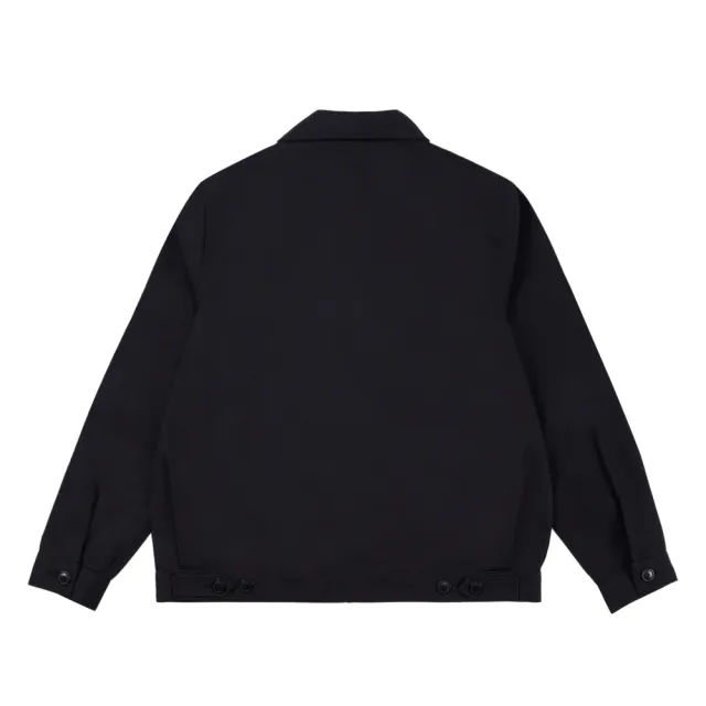 【Dickies】BCA 聯名－女款黑色胸前簡約印花刺繡艾森豪夾克｜DK012214BLK