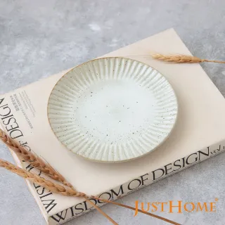 【Just Home】日式粗陶5.5吋平盤 雅白(盤 平盤 點心盤)