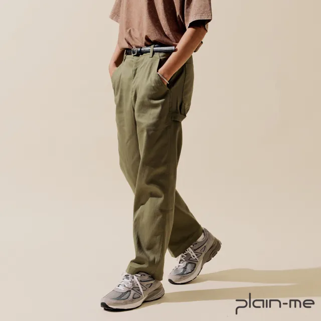【plain-me】吸濕排汗直筒畫家長褲 PLN1803-232(男款/女款 共5色 長褲 休閒褲)