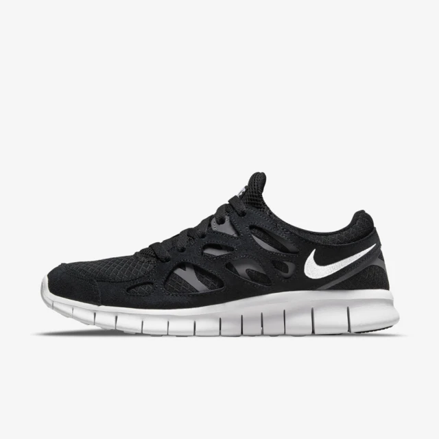 NIKE 耐吉 Free Run 2 男 慢跑鞋 運動 路跑 赤足 襪套 緩震 柔軟 舒適 黑白(537732-004)