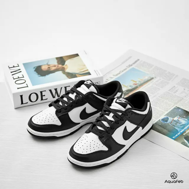 【NIKE 耐吉】Dunk Low Retro 男鞋 黑白色 低筒 經典款 熊貓 休閒鞋 DD1391-100