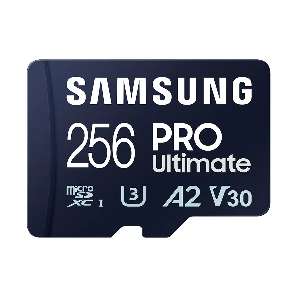 【SAMSUNG 三星】PRO Ultimate microSDXC UHS-I U3 A2 V30 256GB記憶卡 公司貨(運動相機/攝影機/空拍機)