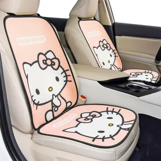 【HELLO KITTY】凱蒂貓透氣汽車椅背靠墊(車用 居家 車用背墊)