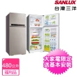 【SANLUX 台灣三洋】480公升雙門變頻福利品冰箱(SR-C480BV1A)