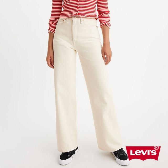 【LEVIS 官方旗艦】Ribcage Wide Leg女款超高腰寬鬆直筒丹寧牛仔褲 人氣新品 A6081-0009