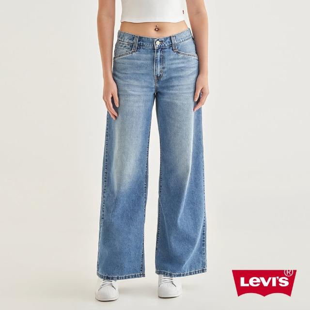 【LEVIS 官方旗艦】94Baggy Wide Leg女款中腰寬鬆直筒丹寧牛仔褲 熱賣單品 A5929-0008