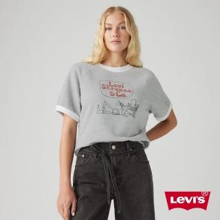 【LEVIS 官方旗艦】女款 短袖大學Tee / 美式圖案 / 舒適面料 上衣 熱賣單品 A7395-0004