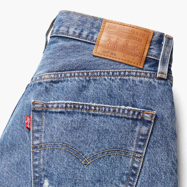 【LEVIS 官方旗艦】501 90s女款中腰直筒丹寧牛仔褲 人氣新品 A1959-0052