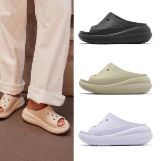 【Crocs】拖鞋 Crush Slide 男鞋 女鞋 經典泡芙 厚底 洞洞 卡駱馳 單一價(2087315AF)