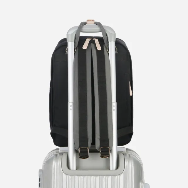 【Nordace】雙11 Eclat 黑色輕巧耐用後背包/書包/電腦包 ND1011-1(日常及旅行上班上學)
