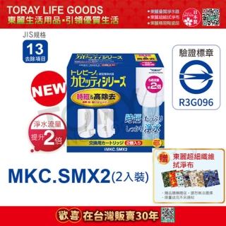 【TORAY 東麗】快速淨水 濾心2pcs MKC.SMX2(總代理貨品質保證)