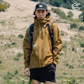 【ADISI】男輕薄3L防水透濕超透氣耐磨登山外套 AJ2491035 油棕卡其(防水 透氣 防潑水 超撥水 耐磨 三層布)