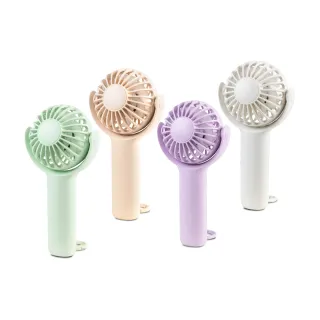 【aibo】扣環式 翻轉泡泡 USB充電手持風扇