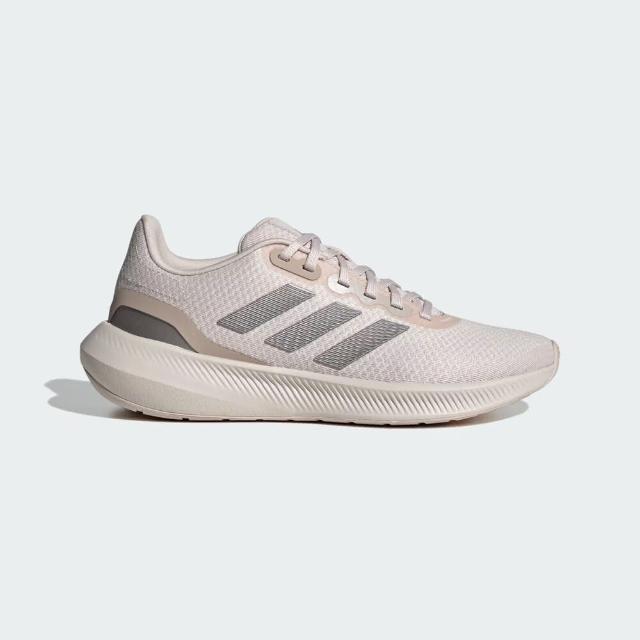 【adidas 愛迪達】Runfalcon 3.0 W 女 慢跑鞋 運動 休閒 跑鞋 透氣 緩震 基本款 藕粉(IE0744)