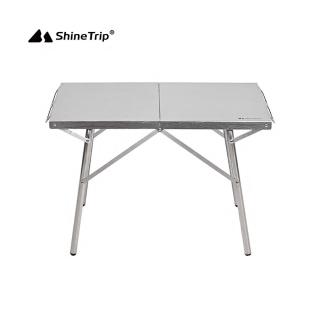【山趣 ShineTrip】素垠折疊露營桌(露營桌 折疊桌 摺疊桌 不鏽鋼桌)