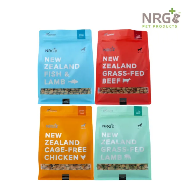 【紐西蘭NRG+】犬用原肉凍乾生食餐 425g(凍乾鮮食、狗主食、狗糧)