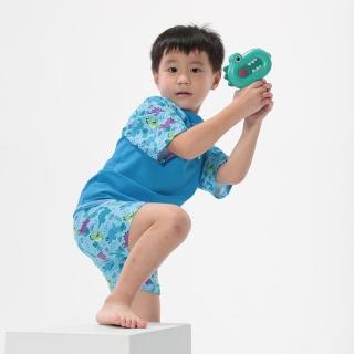 【haolang 浩浪】恐龍男童短袖泳衣(53703)