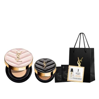 【YSL】官方直營 超模光感精華水氣墊SPF50+/PA++++ 12g(粉紅氣墊/持久閃耀/防曬/任選1款)