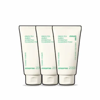 【INNISFREE】綠茶保濕胺基酸潔面乳150g(3入組)