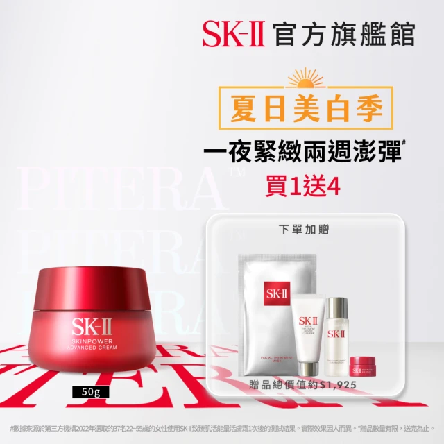 【SK-II】官方直營 致臻肌活能量活膚霜 50g/經典or輕盈任選(乳霜)