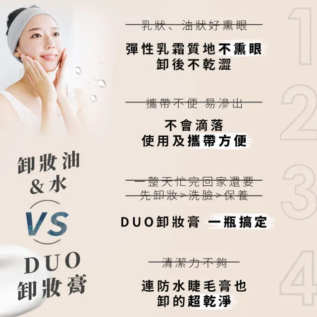 【DUO 麗優 官方直營】超值三入任選_五效合一卸妝膏90gx3(卸妝洗臉/去黑頭粉刺/保濕抗老)