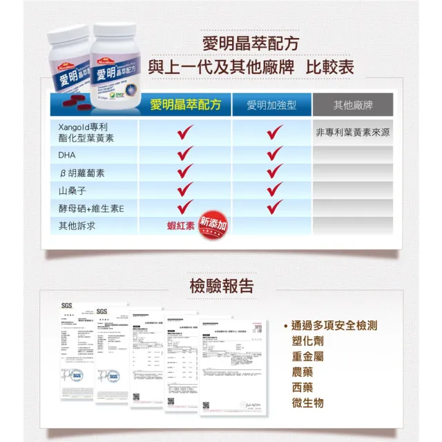 【Nutrimate 你滋美得】愛明晶萃 葉黃素+蝦紅素雙效配方2入組(共60顆、酯化型、金盞花、維生素A)