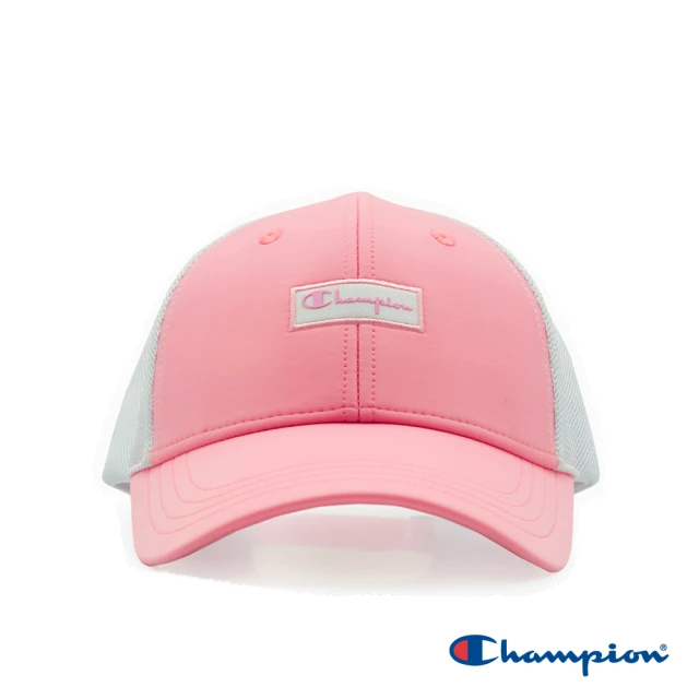 Champion 官方直營-SZ LOGO印花網帽-童(淺粉紅色)