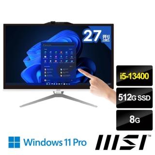 【MSI 微星】22型 i5 AIO液晶觸控電腦(PRO AP222T 13M-209TW/i5-13400/8G/512G SSD/W11Pro)