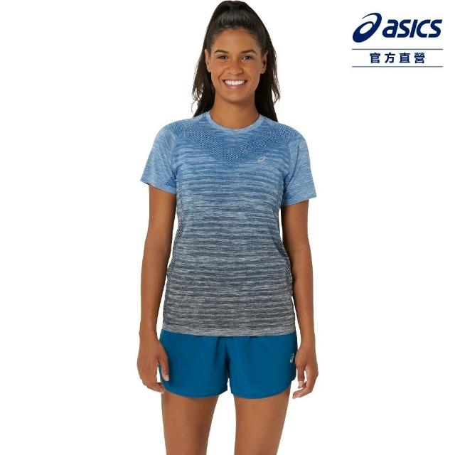【asics 亞瑟士】短袖上衣 女款 ACTIBREEZE 海外版 跑步上衣(2012C385-400)