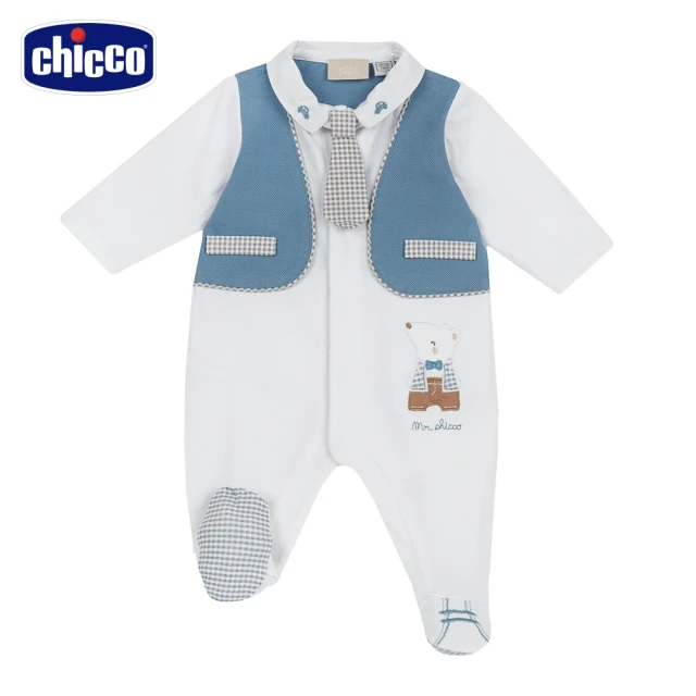 Chicco 24SS-粉彩-前開長袖兔裝-小兔星星 C評價