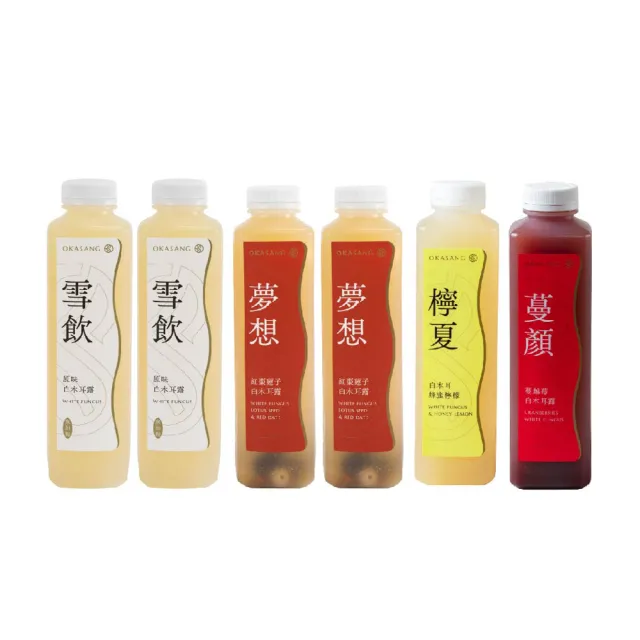 【O卡桑】白木耳露養生體驗組-1000ML/六入(白木耳露)