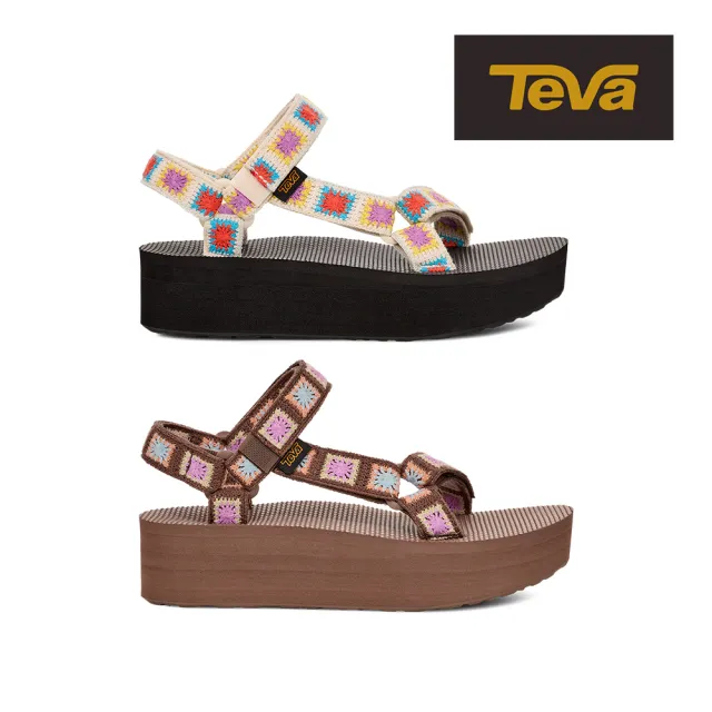 【TEVA】女涼鞋 鉤針編織厚底涼鞋 Flatform Universal Crochet 原廠(雙色任選)