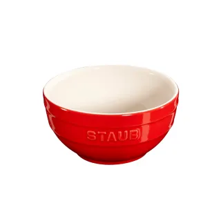 【法國Staub】圓形陶瓷碗餐碗12cm-櫻桃紅(德國雙人牌集團官方直營)