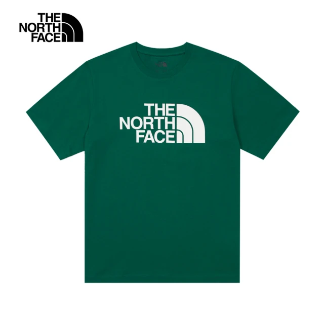 The North Face 北面男女款綠色純棉舒適透氣休閒短袖T恤｜86PSNL1