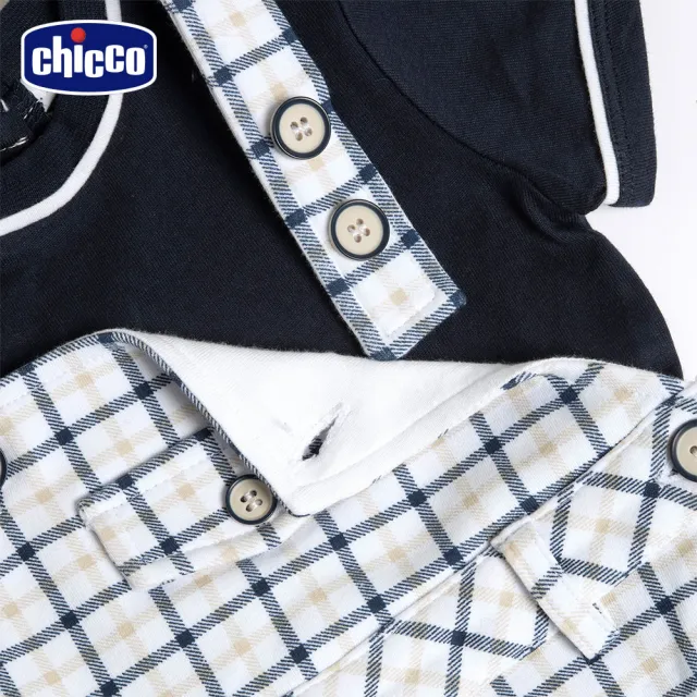 【Chicco】24SS-單車之旅-格紋背心褲短袖套裝