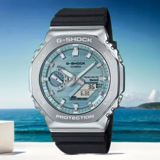 【CASIO 卡西歐】G-SHOCK 八角太陽能藍芽手錶(GBM-2100A-1A2)