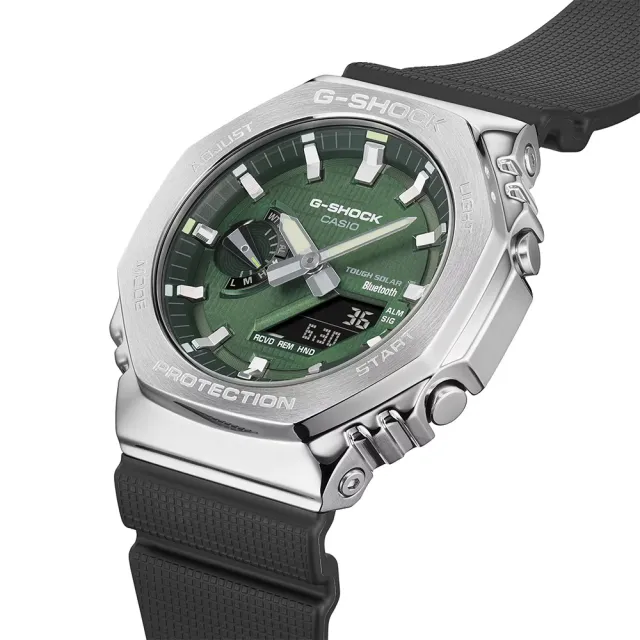 【CASIO 卡西歐】G-SHOCK 八角太陽能藍芽手錶 送禮 禮物 推薦(GBM-2100A-1A3)