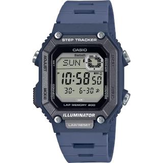 【CASIO 卡西歐】輕巧計步藍芽數位手錶 送禮 禮物 推薦(WS-B1000-2AV)