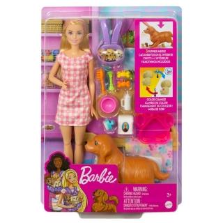 【ToysRUs 玩具反斗城】Barbie芭比 初生小狗遊戲組合(玩具 兒童 家家酒)
